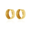 9kt Yellow Gold Round Profile Polished Huggie Earrings 17.6mm -Paddington Jeweller - OJ Co