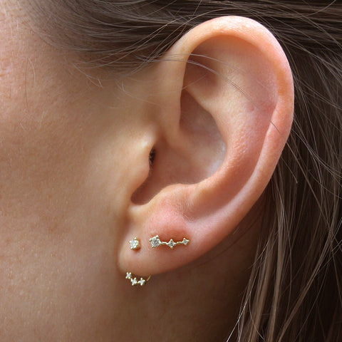 Echo Collection - Little Swinger Studs -  Paddington Jeweller - OJ Co