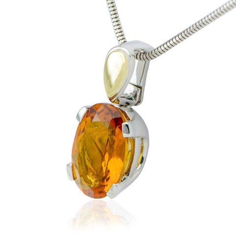 Nicola - 5.50ct Citrine Pendant -  Paddington Jeweller - OJ Co