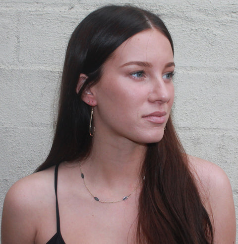 9kt Yellow Gold Shepherd Hook Tear Drop Earrings -  Paddington Jeweller - OJ Co