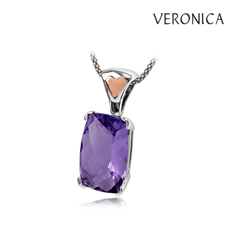 Veronica - 10.53ct Amethyst Pendant -  Paddington Jeweller - OJ Co