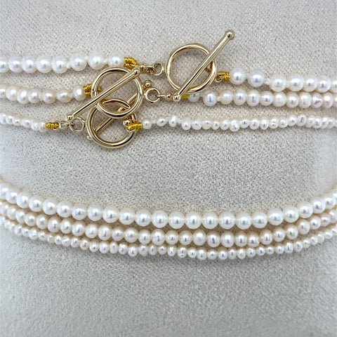 MINI SEED PEARL NECKLACE -  Paddington Jeweller - Ojco